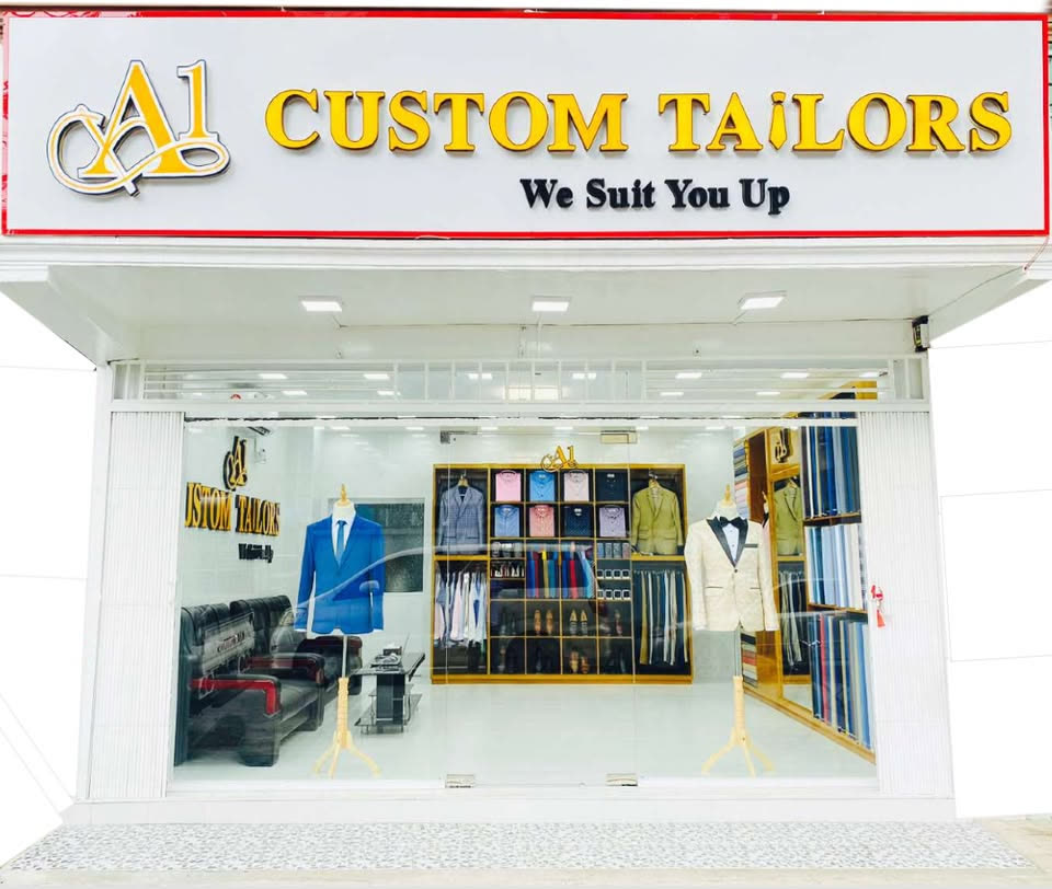 A1 Custom Tailors shop front, Kyimyindaing, Yangon